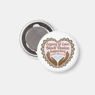 Black Doula Appreciation Custom-Cut Vinyl Sticker Magnet