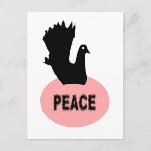 Black Dove Peace Postcard