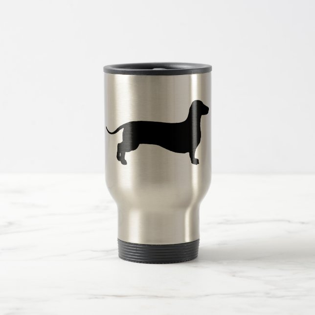 Black Doxie Travel Mug (Center)