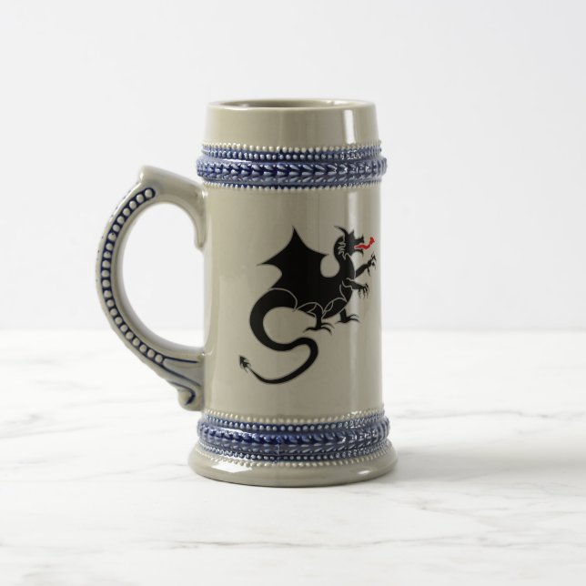 Black Dragon Beer Stein (Left)