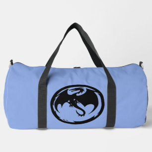 Black Dragon blue duffel bag