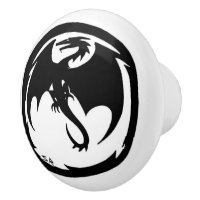Black Dragon ceramic knob