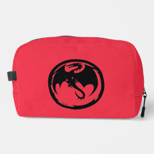 Black Dragon coral dopp kit toiletry bag