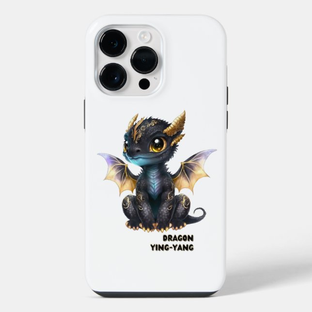 Black Dragon Design iPhone Case (Back)