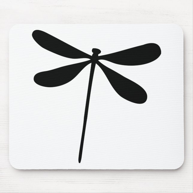 black dragon fly icon mouse pad (Front)