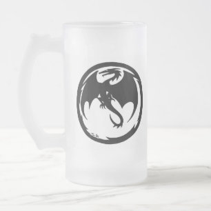 Black Dragon frosted mug