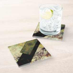 black dragon-  glass coaster