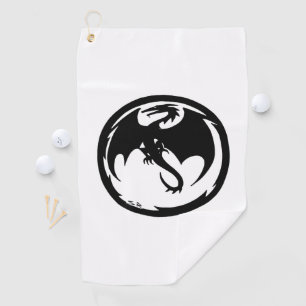 Black Dragon golf towel