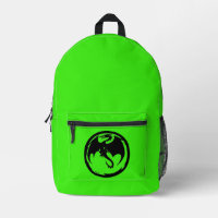 Black Dragon green backpack