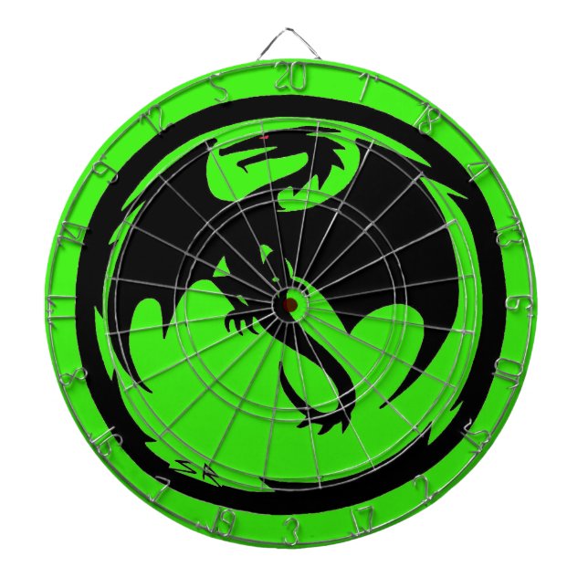 Black Dragon green dartboard (Front)