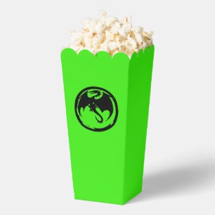 Black Dragon green popcorn boxes