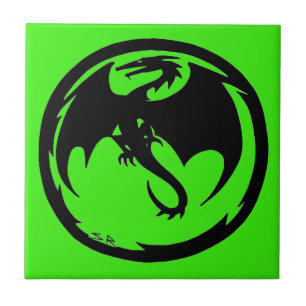 Black Dragon Green small tile