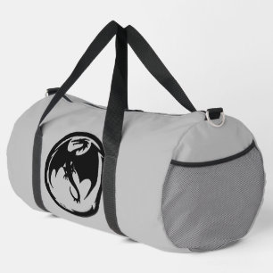 Black Dragon grey duffel bag