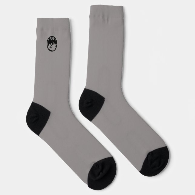 Black Dragon grey premium socks (Right)