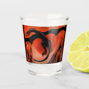 Black Dragon in Flight Shot Glass