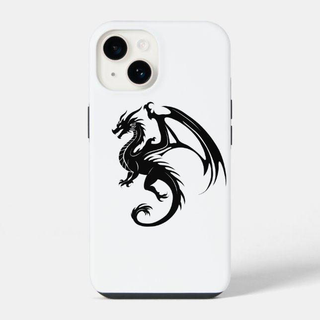 Black dragon iPhone case (Back)