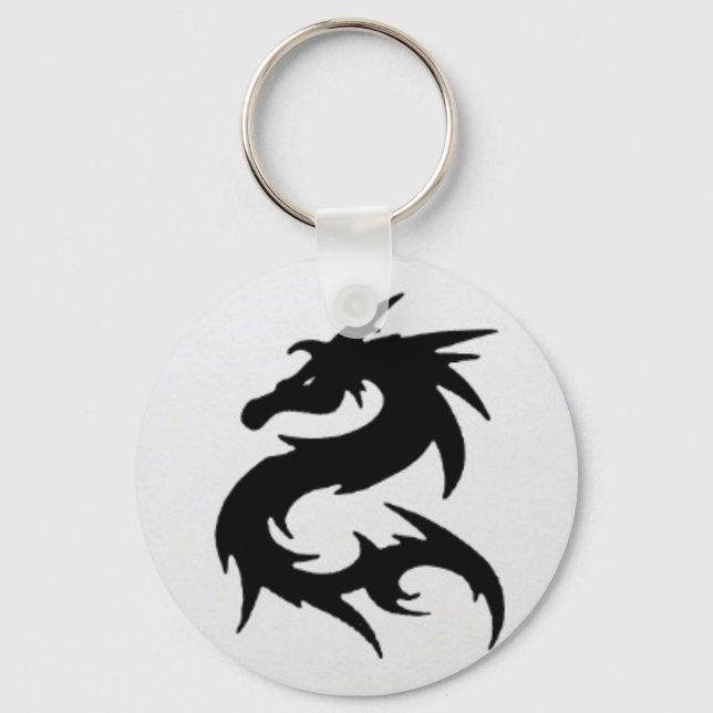 Black Dragon Keychain (Front)