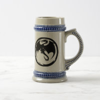 Black Dragon left hand beer stein