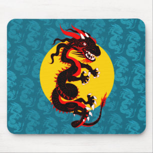 Black Dragon Mouse Pad