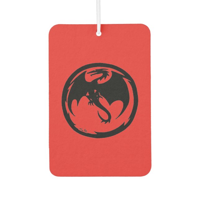 Black Dragon red car air freshener (Front)