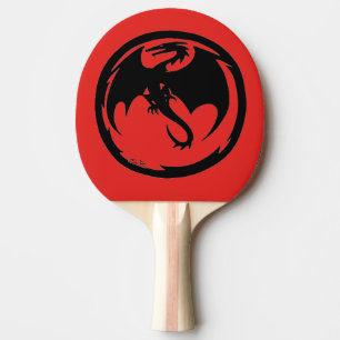 Black Dragon Red ping pong paddle