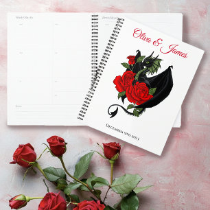 Black Dragon Red Roses Fantasy Wedding Planner