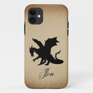 Black Dragon Rustic Background Personal Case-Mate iPhone Case