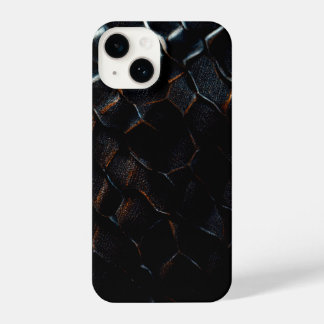 Black dragon scale iphone case