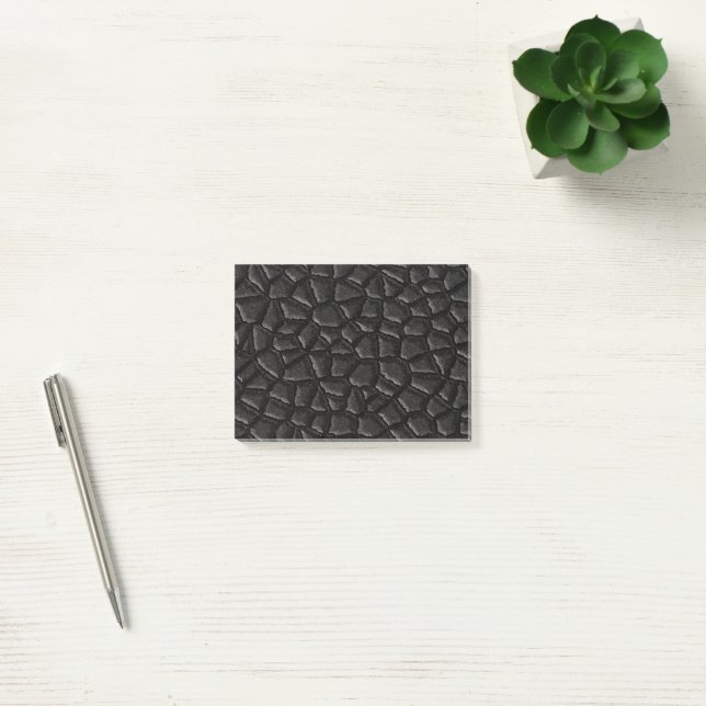 Black Dragon Scale Pattern Post-it Notes (Office)