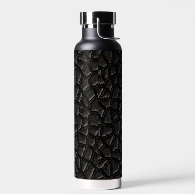 Black Dragon Scales Father's Day Water Bottle (Left)
