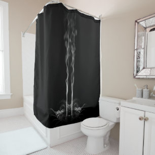 Black Dragon Smoke Shower Curtain