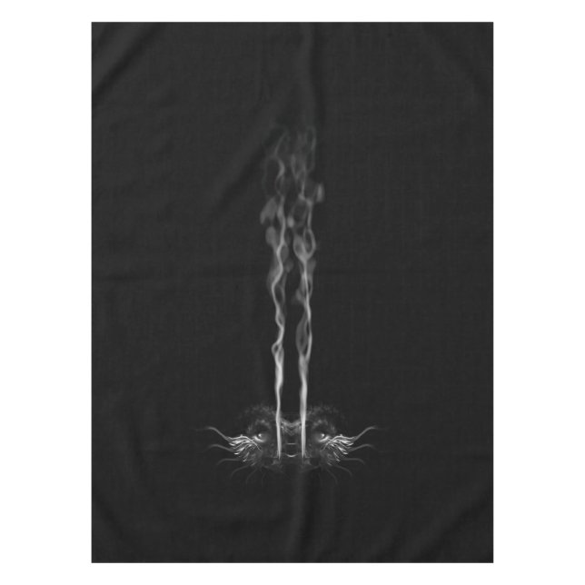 Black Dragon Smoke Tablecloth (Front)