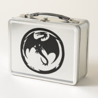 Black Dragon stainless lunchbox