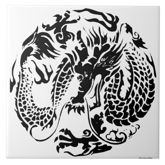 Black Dragon Tile (Front)