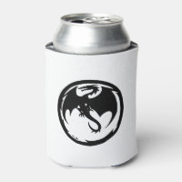 Black Dragon white can cooler