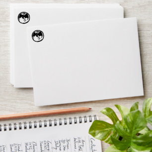 Black Dragon white standard envelopes front
