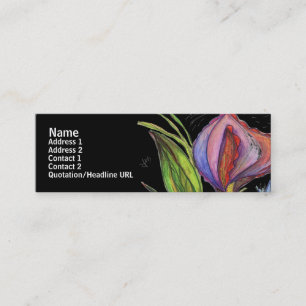 Black Dramatic Profile Card
