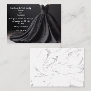 Black Dress  Enclosure Card