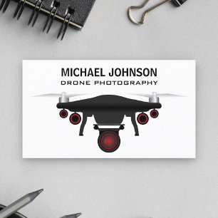Black Drone   Drone Camera   Drone Photography Business Card