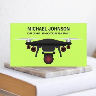 Black Drone Drone Camera Drone Photography Business Card