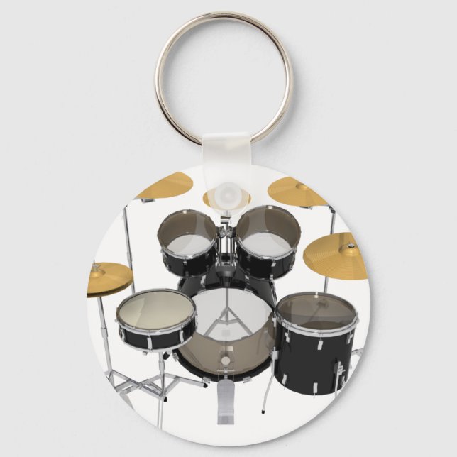 Black Drum Kit: Key Ring (Front)