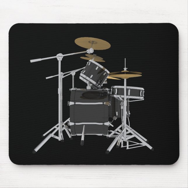 Black Drum Kit: Mousepad (Front)