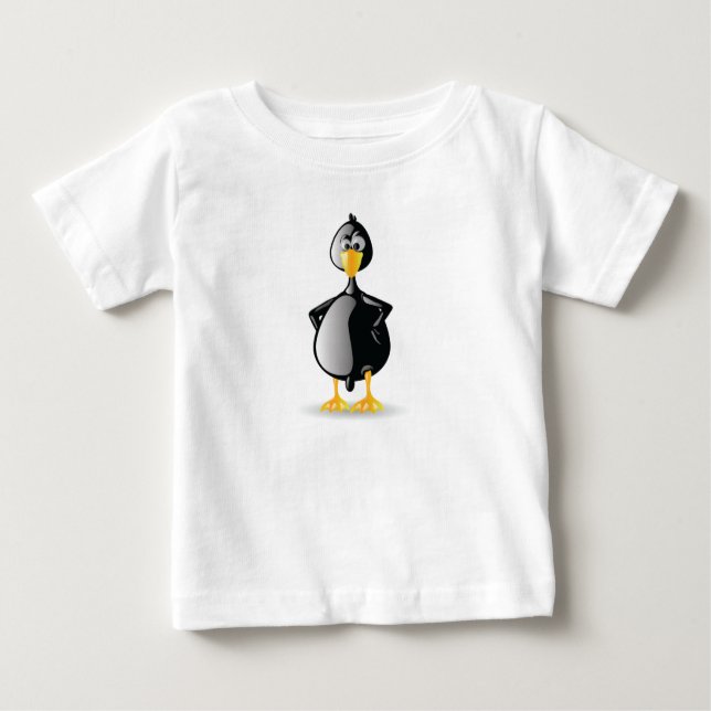 Black Duck With Attitude Baby T-Shirt (Front)