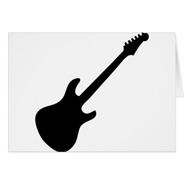 black e-guitar icon (Front Horizontal)