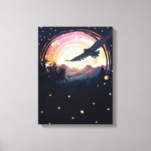 Black Eagle Canvas Print