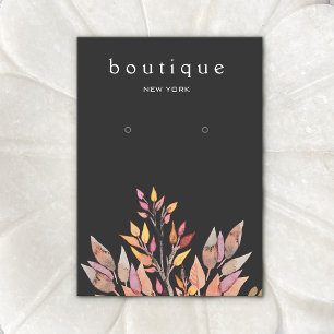 Black Earthy Jewellery Earring Display Card