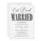 Black Eat, Drink & Be Married | Wedding Invitation