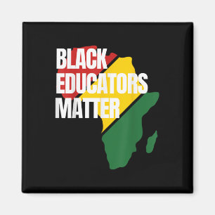 Black Educators Black History Teacher African Map Magnet