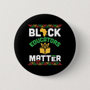 Black Educators Problem African Heritage Black His 6 Cm Round Badge