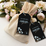 Black Elegant Blue Watercolor Floral Bridal Shower Gift Tags<br><div class="desc">Add a Touch of Vintage Elegance: Black & Blue Watercolor Floral Bridal Shower Gift Tags Elevate your bridal shower favours with the "Elegant Black & Blue Watercolor Floral Bridal Shower Gift Tags" from Visual Studio on Zazzle! These captivating tags feature delicate blue watercolor florals against a dramatic black backdrop, adding...</div>